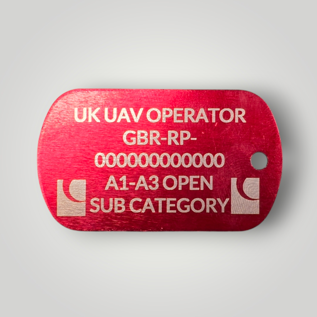 Laser Engraved Operator ID / Flyer ID Keyring (Dog Tag)