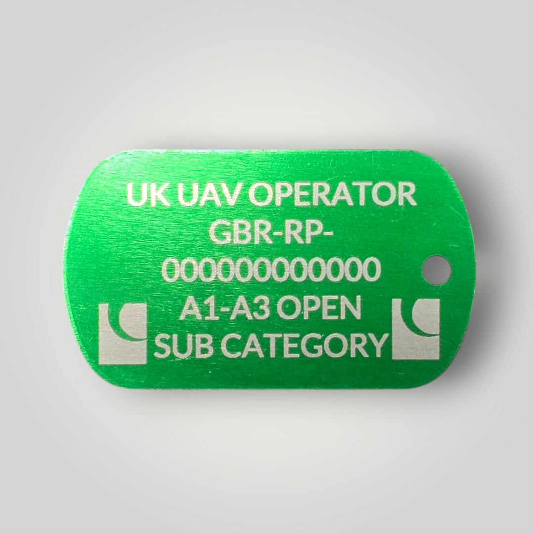Laser Engraved Operator ID / Flyer ID Keyring (Dog Tag)