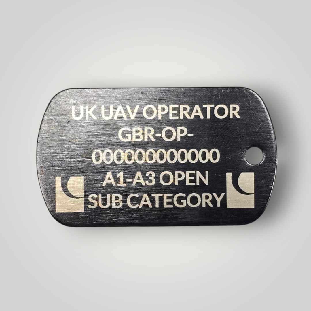 Laser Engraved Operator ID / Flyer ID Keyring (Dog Tag)