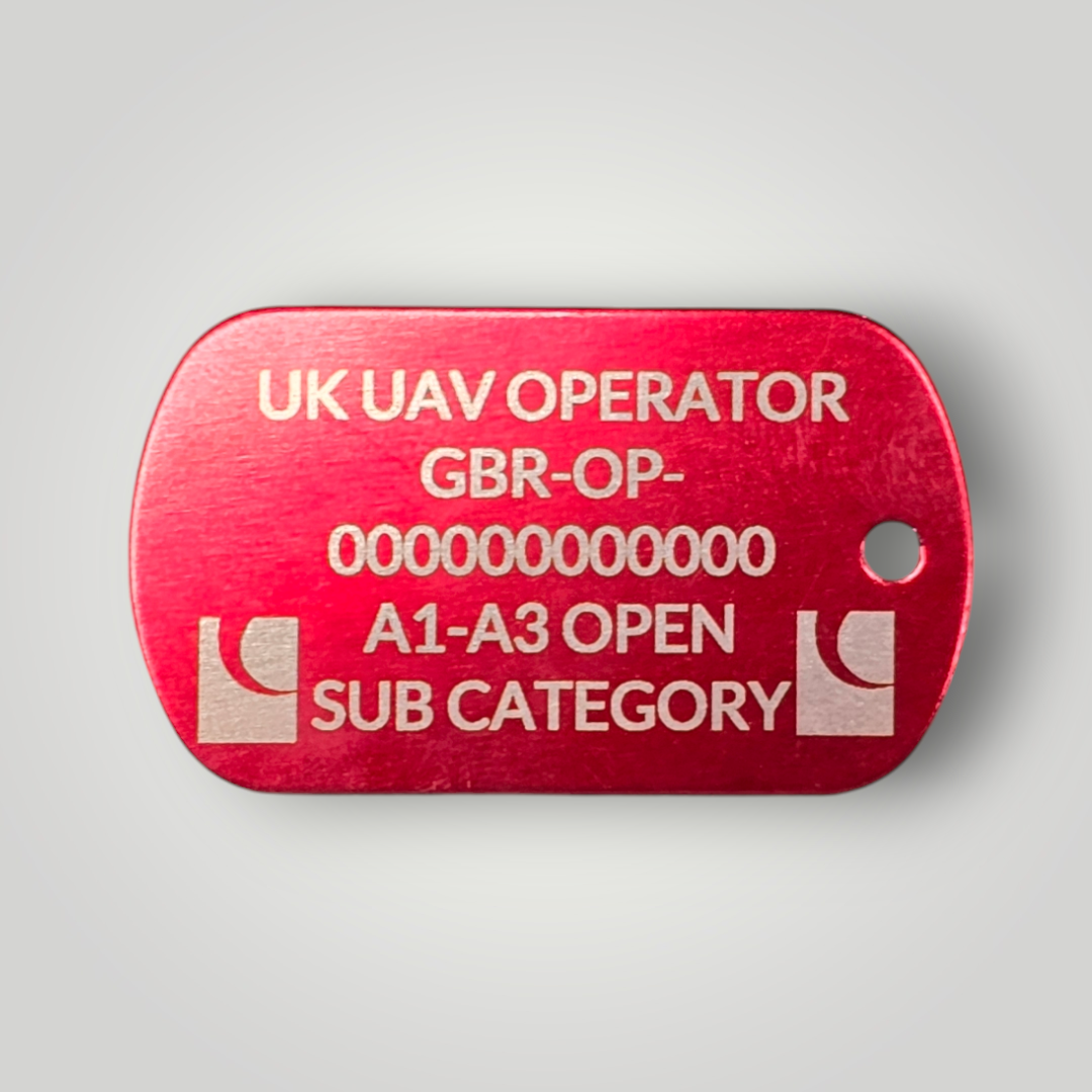 Laser Engraved Operator ID / Flyer ID Keyring (Dog Tag)