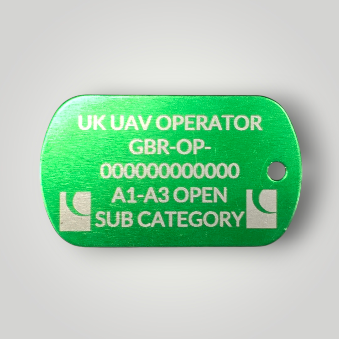 Laser Engraved Operator ID / Flyer ID Keyring (Dog Tag)
