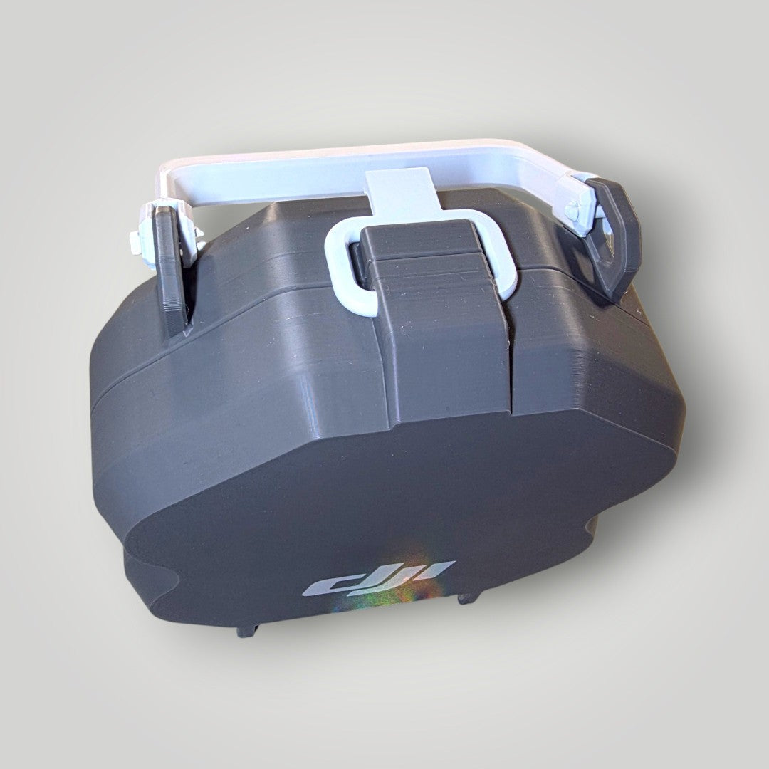 DJI Neo 2 Hard Carry Case – Charger & Battery Storage (Grey/White)