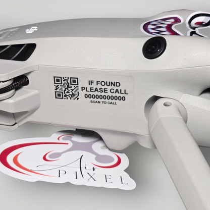 CAA drone operator ID label on DJI drone