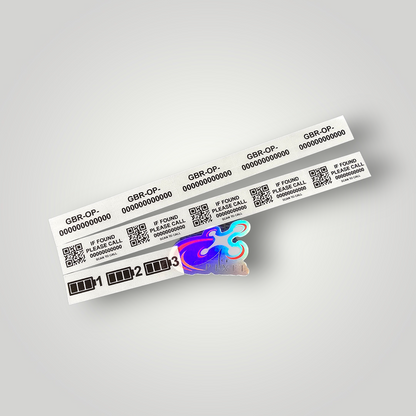 CAA drone operator ID label on DJI drone