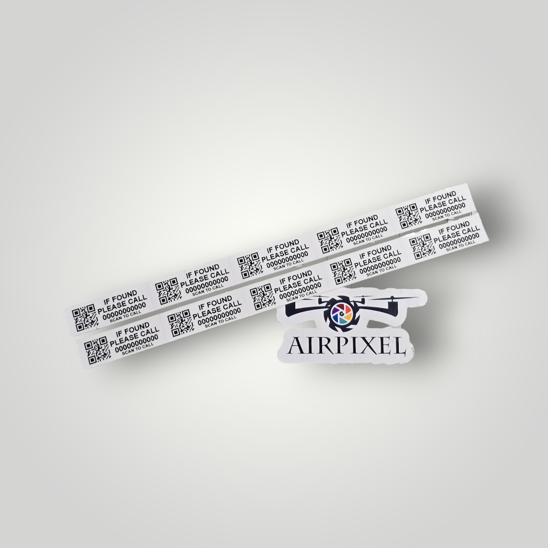 Laminated White Equipment Labels