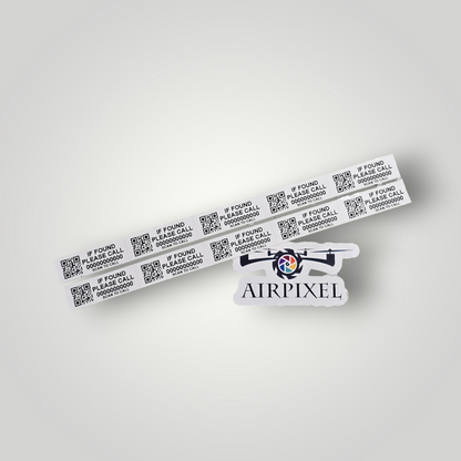 Laminated White Equipment Labels