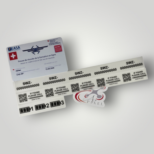 EASA Flyer ID Card and Laminated Sticker Bundle