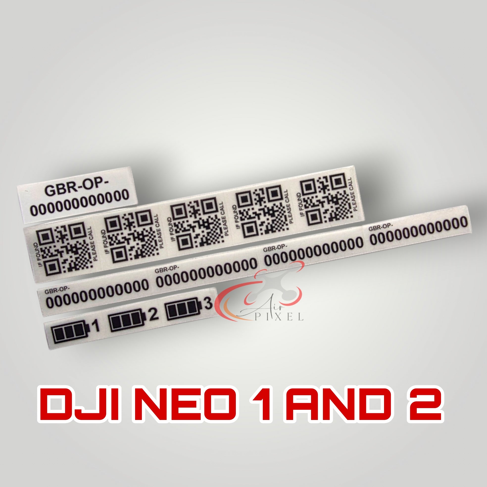 Operator ID Stickers for your drone, we also print CAA flyer ID cards ...