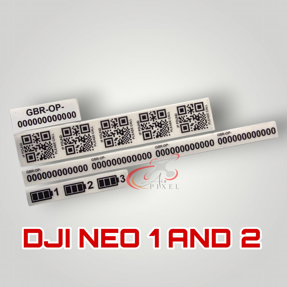 Operator ID Stickers for your drone, we also print CAA flyer ID cards ...
