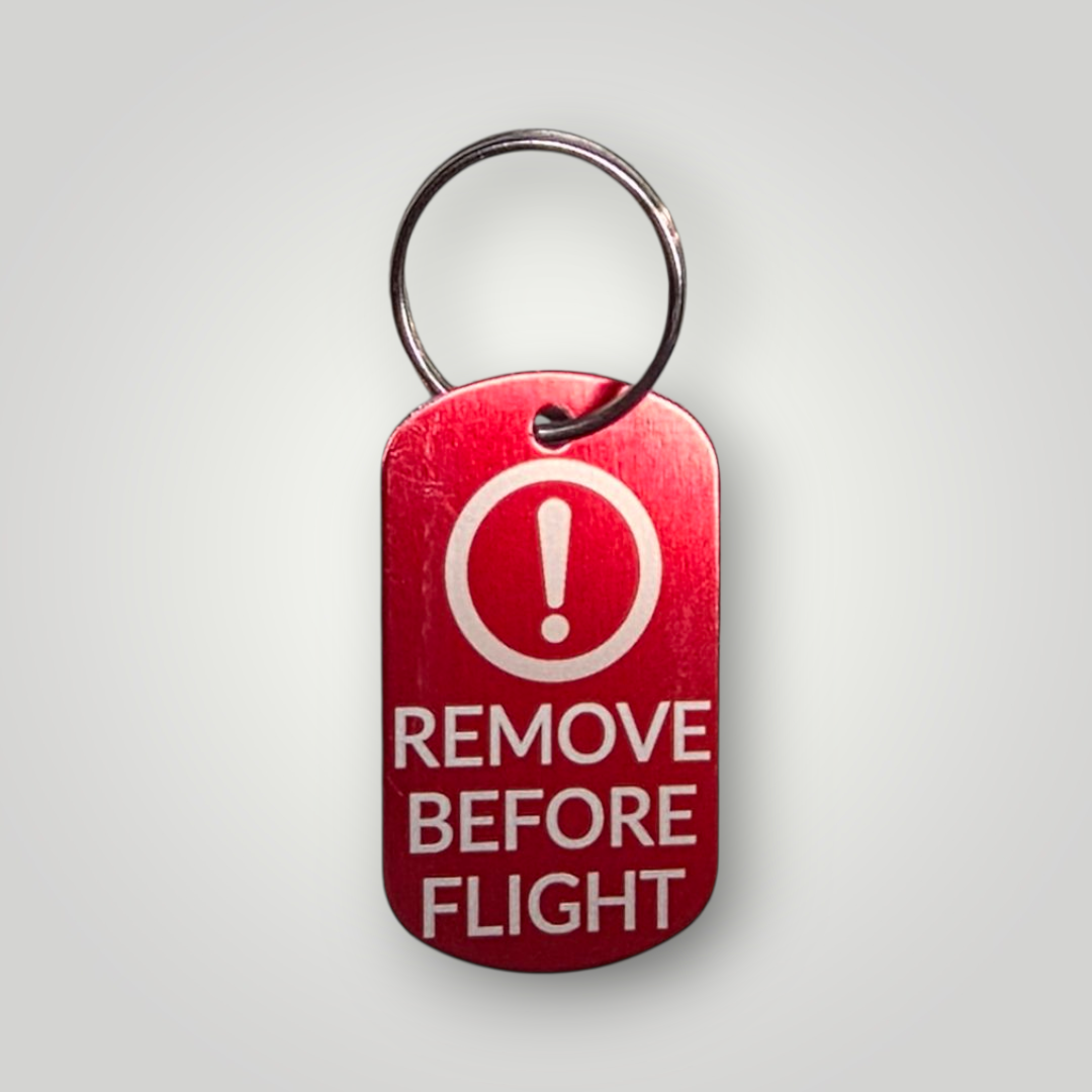Remove Before Flight Key Ring