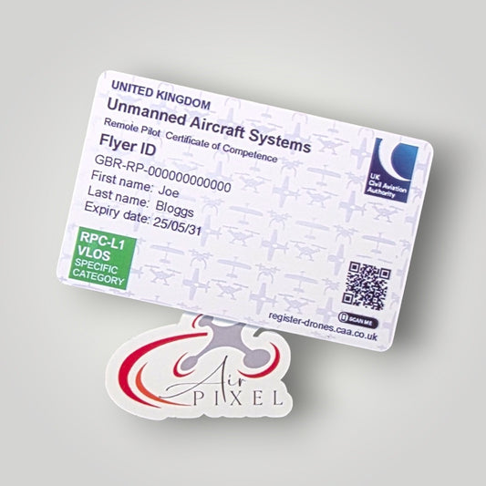 Personalised RPC Remote Pilot ID Card for UK drone pilots
