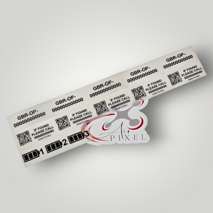 CAA drone operator ID label on DJI drone