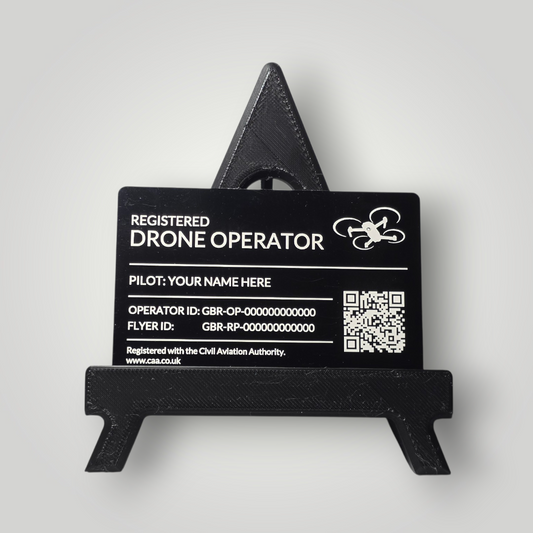 Personalised Metal Drone Operator ID and Flyer ID Card - CAA Registration