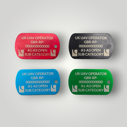 Laser Engraved Operator ID / Flyer ID Keyring (Dog Tag)