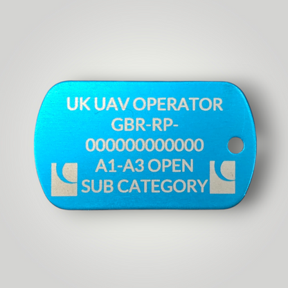 Laser Engraved Operator ID / Flyer ID Keyring (Dog Tag)
