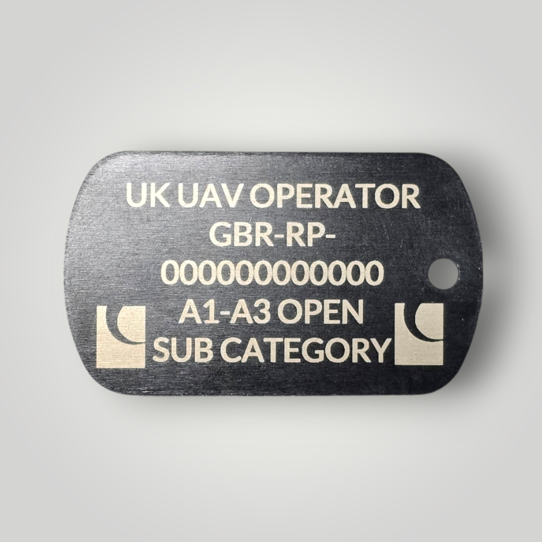 Laser Engraved Operator ID / Flyer ID Keyring (Dog Tag)