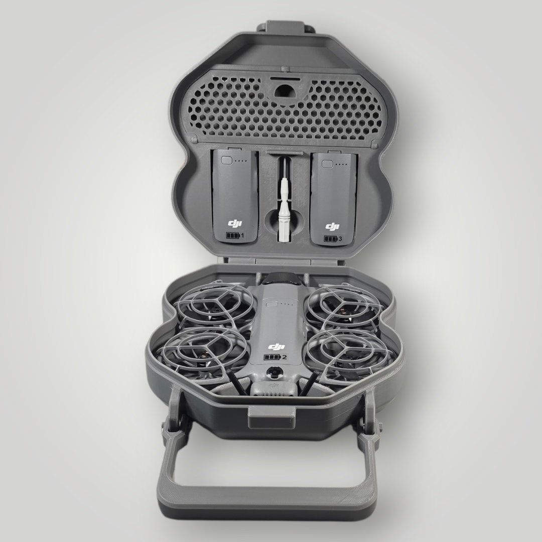 DJI Neo 2 Hard Shell Carry Case | Battery Storage | Accessorie Compartment