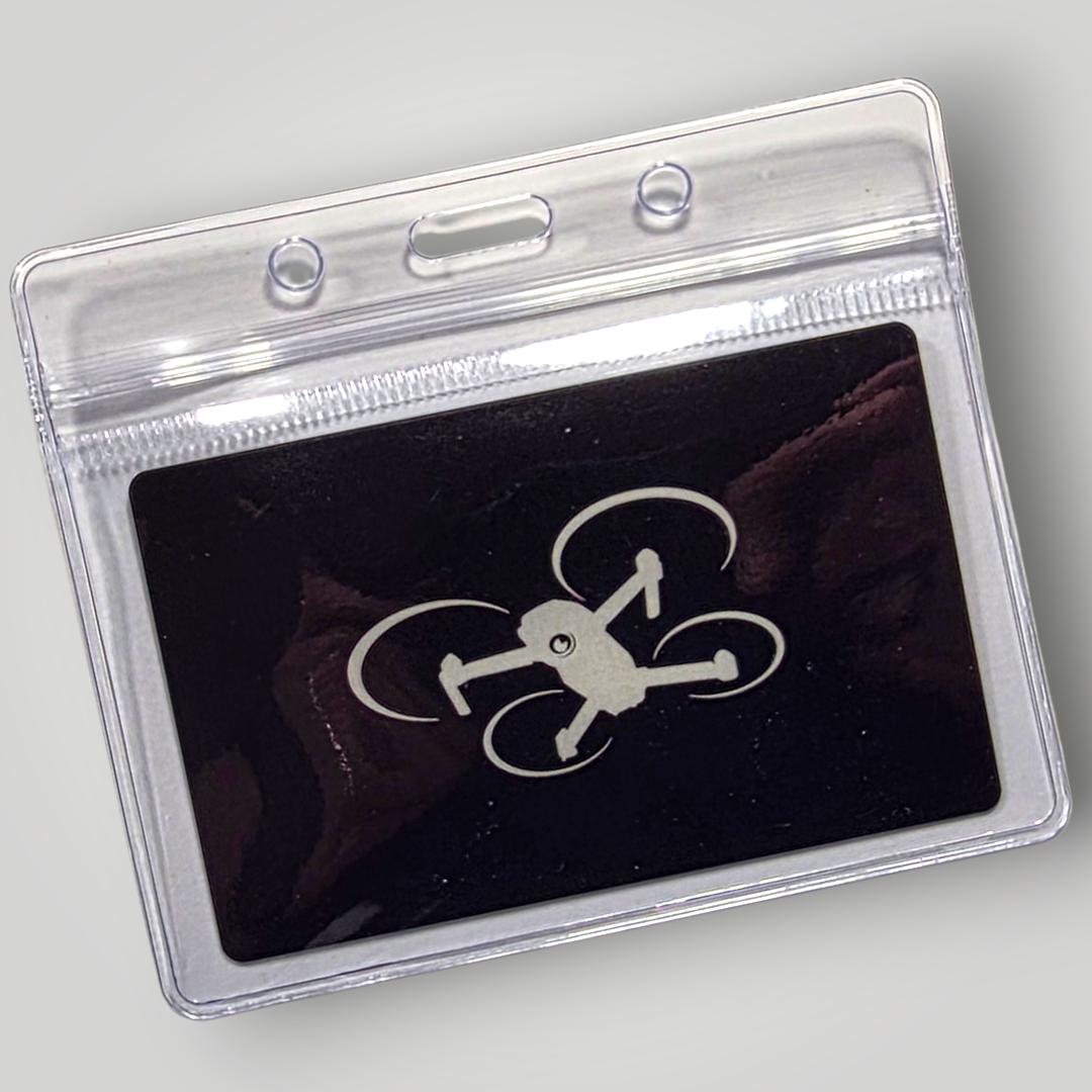 Personalised Metal Drone Operator ID and Flyer ID Card - CAA Registration