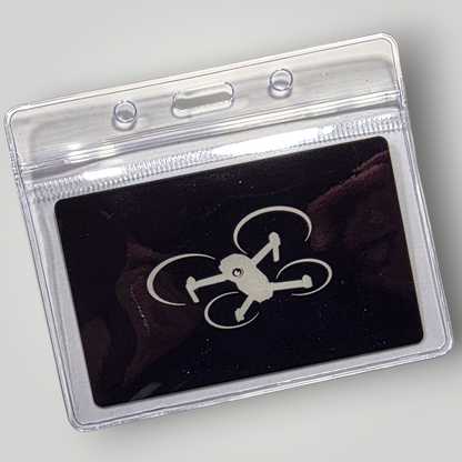 Personalised Metal Drone Operator ID and Flyer ID Card - CAA Registration