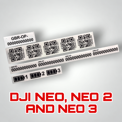 DJI Neo, Neo 2 & Neo 3 Operator ID Labels – CAA Compliant