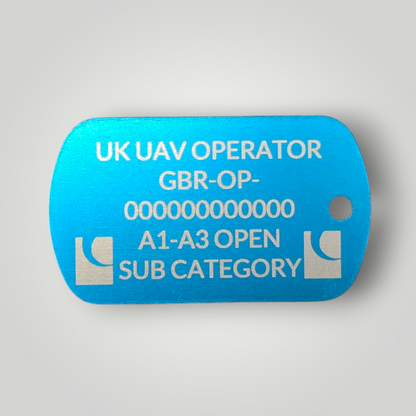 Laser Engraved Operator ID / Flyer ID Keyring (Dog Tag)