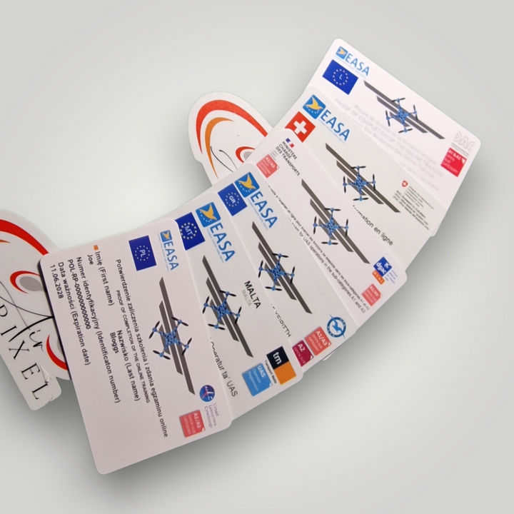 Operator ID Stickers for your drone, we also print CAA flyer ID cards ...